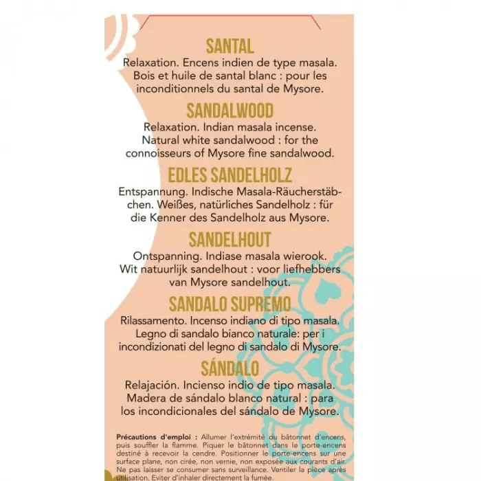 100% természetes, ICEA minősített, FAIR TRADE indiai masala füstölőpálca- relaxáció, ellazulás, belső béke